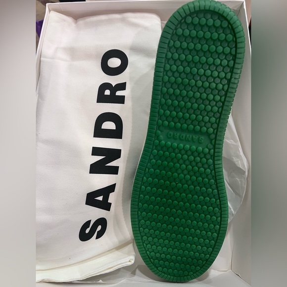 Sandro Green High-TOP mens SNEAKERS size 44 US 11 - Picture 6 of 7